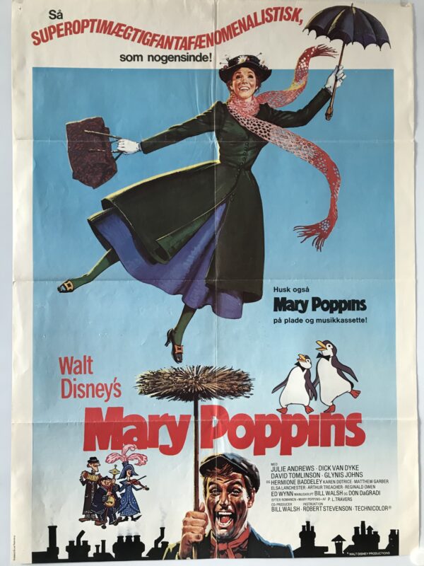 Mary Poppins + 1 sæt Lobby cards - 8 stk